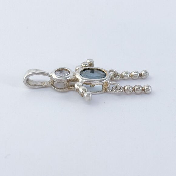 Vintage Sterling Silver 925 Blue Boy Charm Pendant - Picture 3 of 7